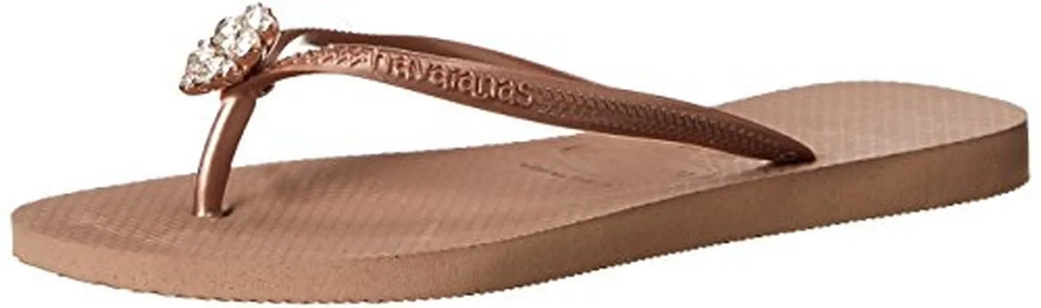 Havaianas Women's Slim Crystal Poem Flip Flop