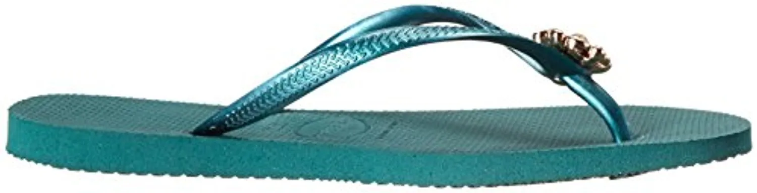 Havaianas Women's Slim Crystal Poem Flip Flop