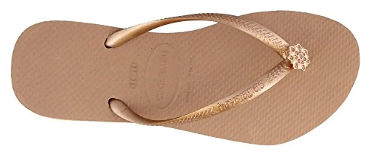 Havaianas Women's Slim Crystal Poem Flip Flop