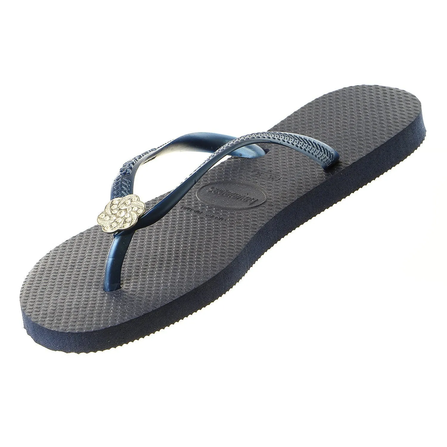 Havaianas Women's Slim Hardware Spider Slip On Rubber Flip Flop Rose Gold (41-42)
