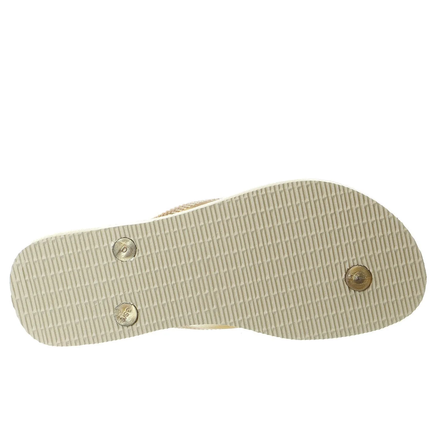 Havaianas Women's Slim Hardware Spider Slip On Rubber Flip Flop Rose Gold (41-42)