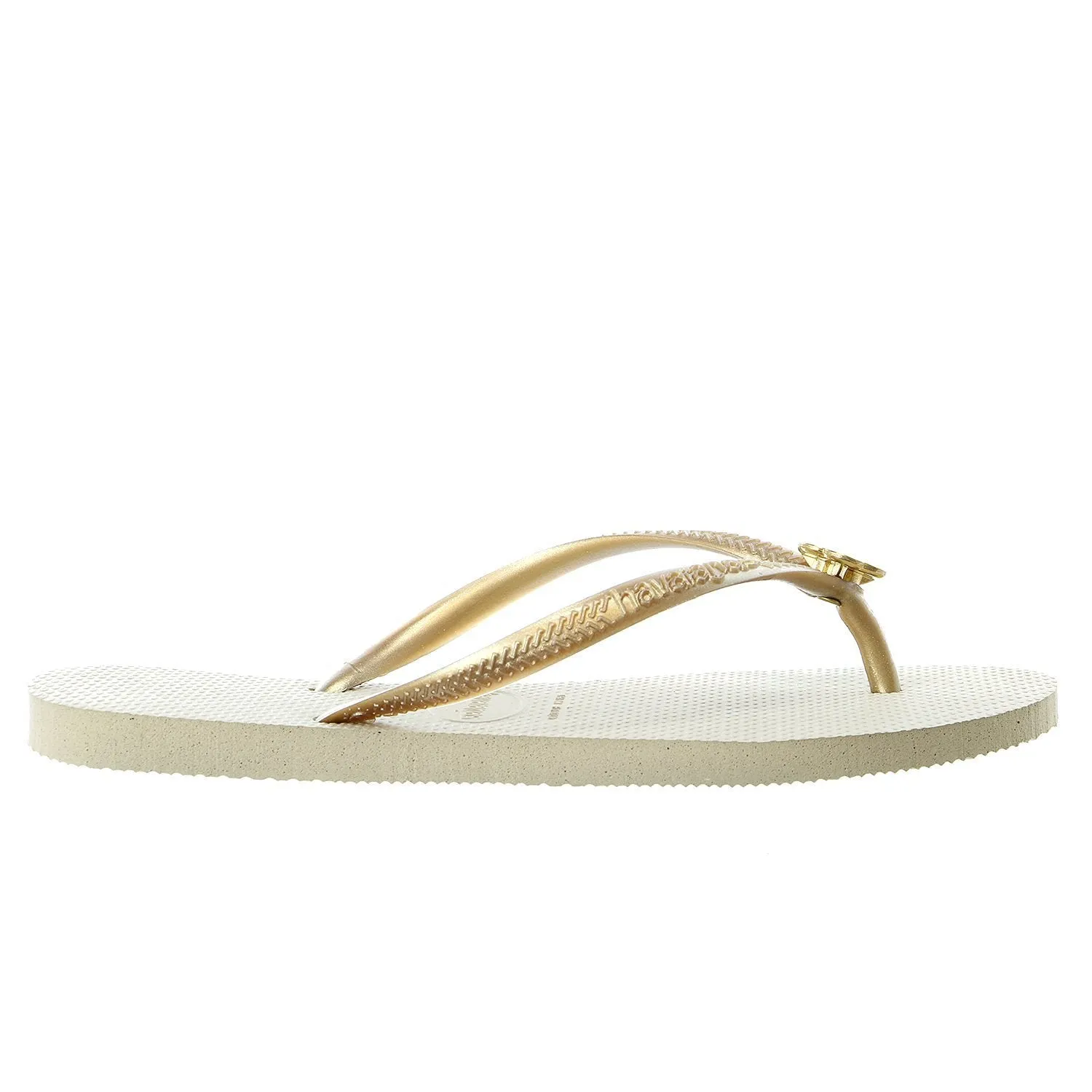 Havaianas Women's Slim Hardware Spider Slip On Rubber Flip Flop Rose Gold (41-42)