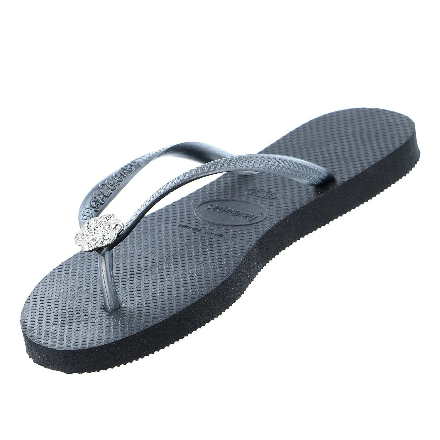 Havaianas Women's Slim Hardware Spider Slip On Rubber Flip Flop Rose Gold (41-42)