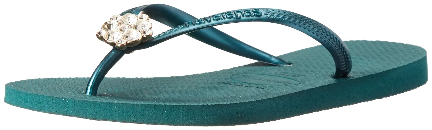 Havaianas Women's Slim Hardware Spider Slip On Rubber Flip Flop Rose Gold (41-42)