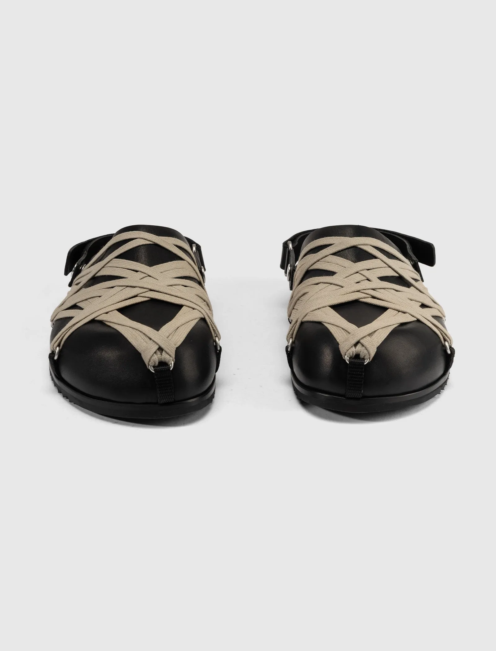 HOLLYWOOD MEGALACED MULE " GRANOLA/BLACK "
