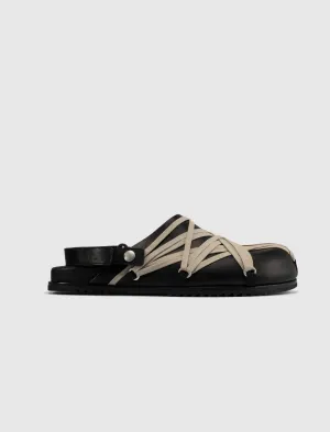 HOLLYWOOD MEGALACED MULE " GRANOLA/BLACK "