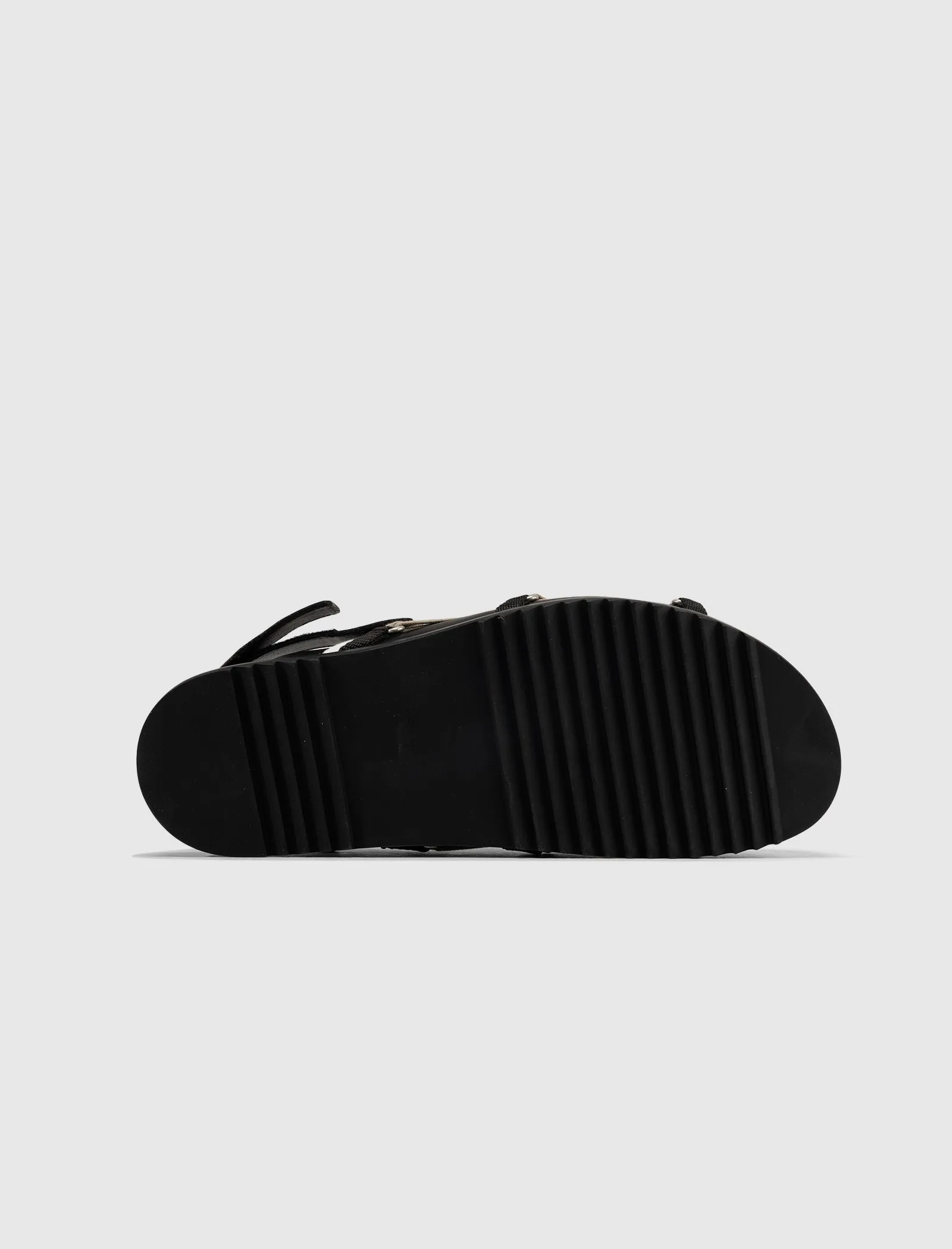 HOLLYWOOD MEGALACED MULE " GRANOLA/BLACK "