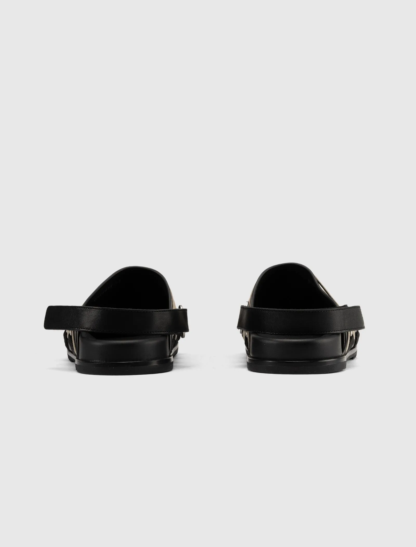 HOLLYWOOD MEGALACED MULE " GRANOLA/BLACK "