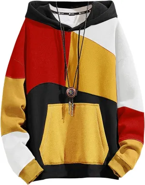Hoodies for Men & Woman Pullover, Mens Fashion Hip-Hop Hooded Sweatshirt Casual Long Sleeve