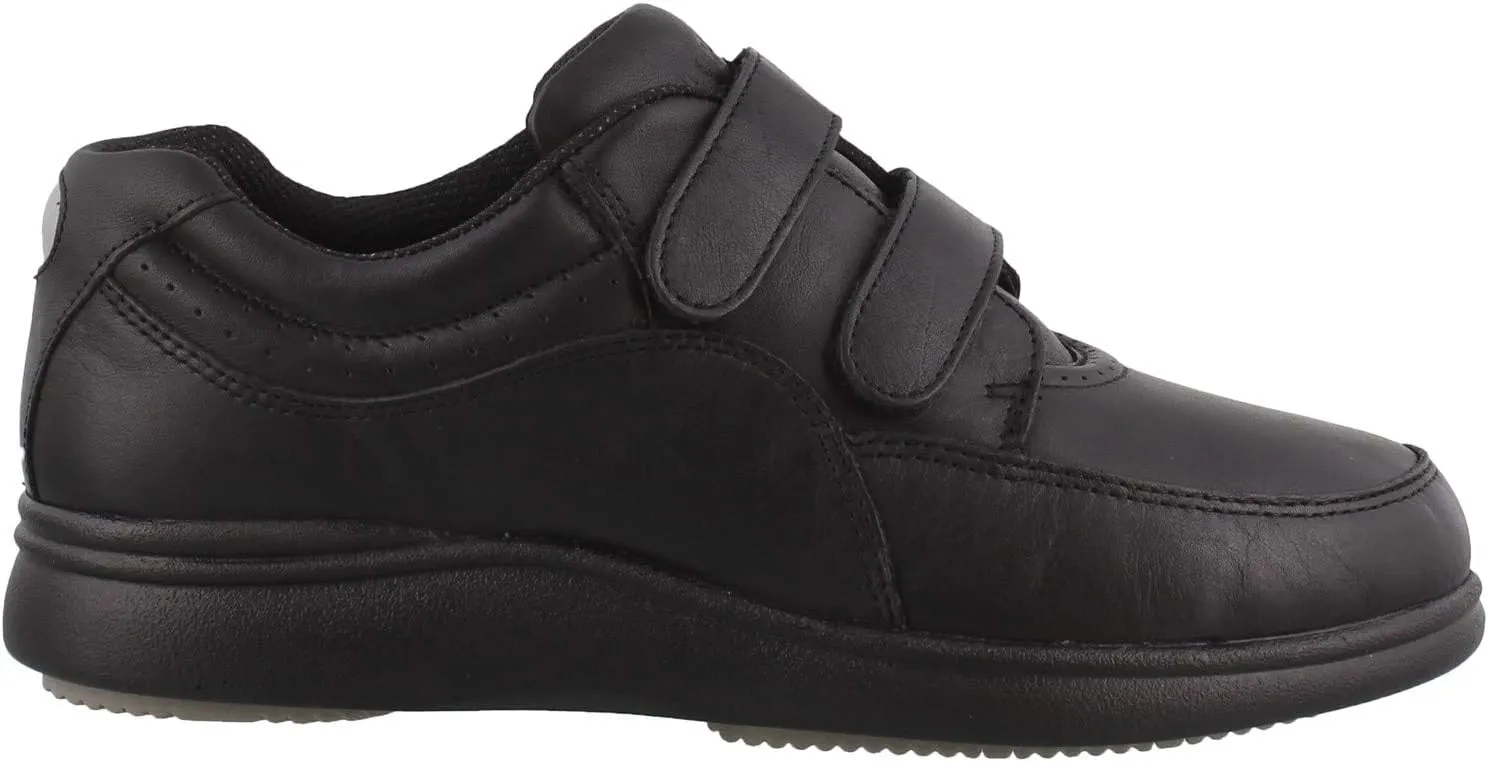 Hush Puppies Women's Power Walker II Loafer, Black Leather, 8 W US