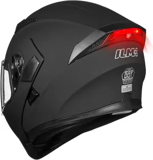 ILM Motorcycle Dual Visor Flip up Modular Full Face Helmet DOT 6 Colors Model 902
