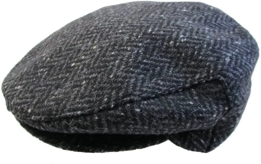 Irish Newsboy Flat Cap for Men Made in Ireland, 100% Irish Wool