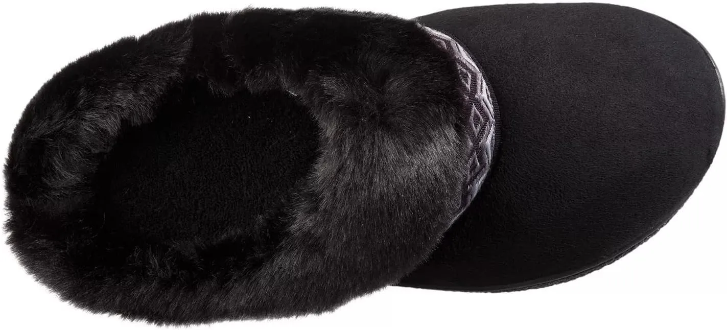 isotoner Women's Microsuede Sage Hoodback Slippers | Women Microsuede Slippers | Memory Foam Slippers