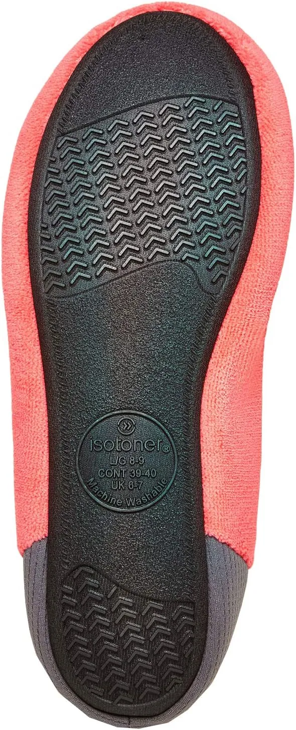 isotoner Women's Terry Smart Dri Ballet Slippers with Memory Foam