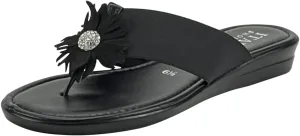 ITALIAN Shoemakers Rima Flat Floral Thong Flip Flop Sandal for Women