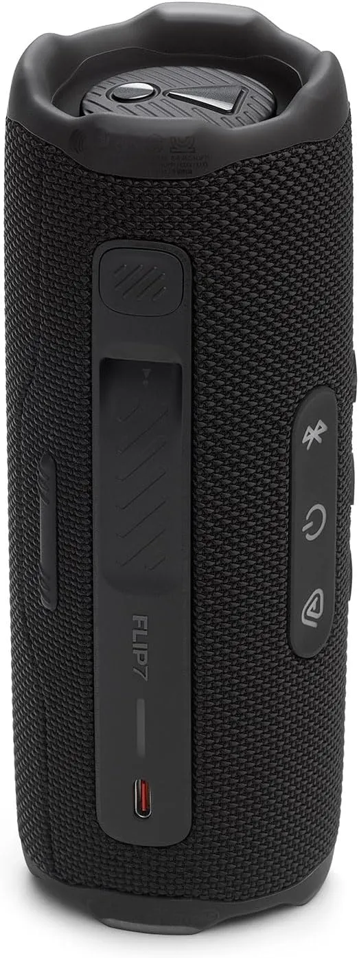 JBL FLIP 7 Bluetooth Speaker & divvi! Premium Hard Case Bundle - Black