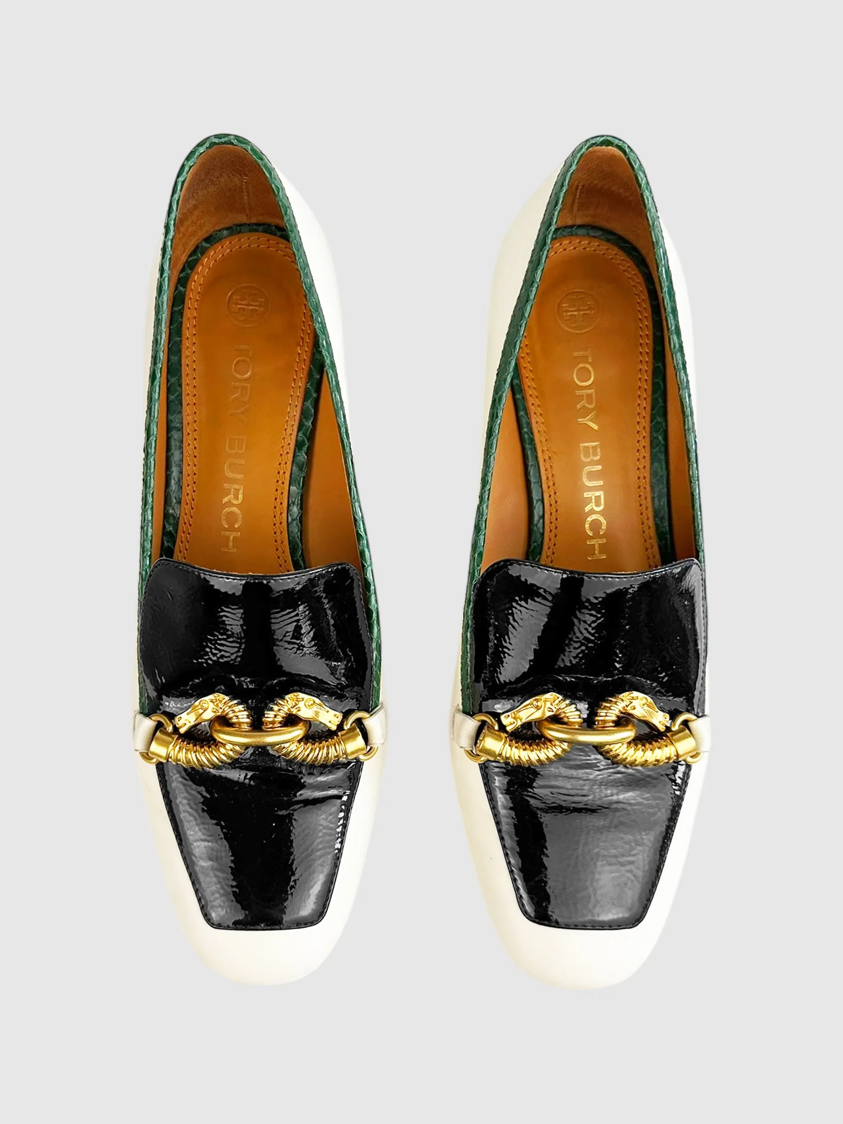 Jessa Loafer Block Heel Pumps - Size 8.5