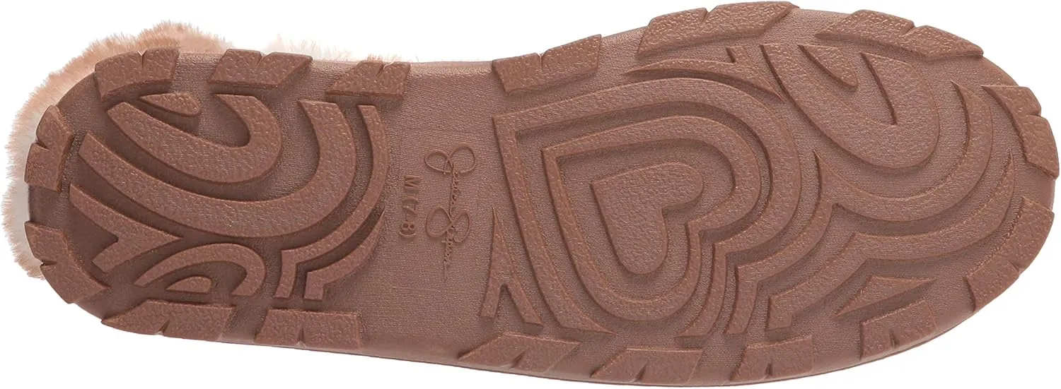 Jessica Simpson Women's and Girls Microsuede Super Soft Bootie Slippers with Indoor Outdoor Sole- Mommy & Me Set Options