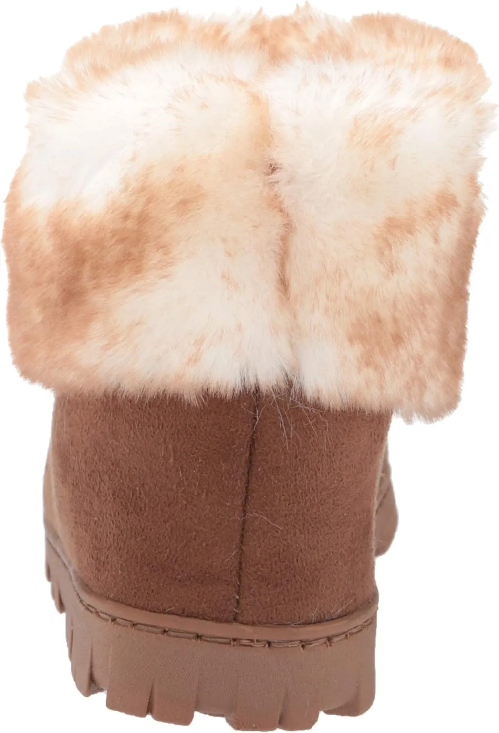 Jessica Simpson Women's and Girls Microsuede Super Soft Bootie Slippers with Indoor Outdoor Sole- Mommy & Me Set Options