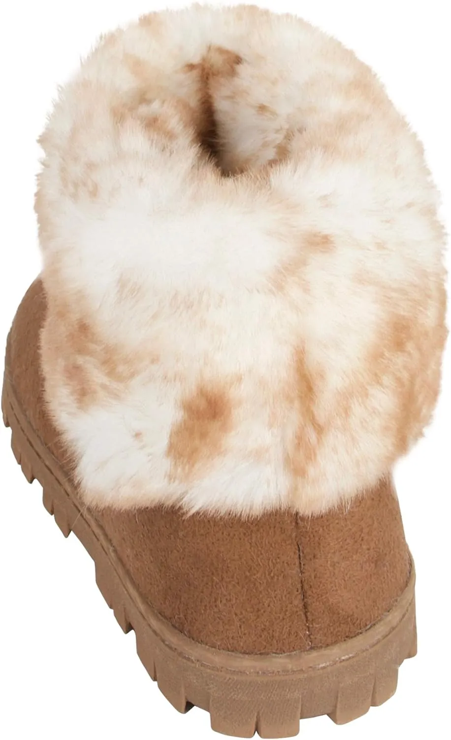 Jessica Simpson Women's and Girls Microsuede Super Soft Bootie Slippers with Indoor Outdoor Sole- Mommy & Me Set Options