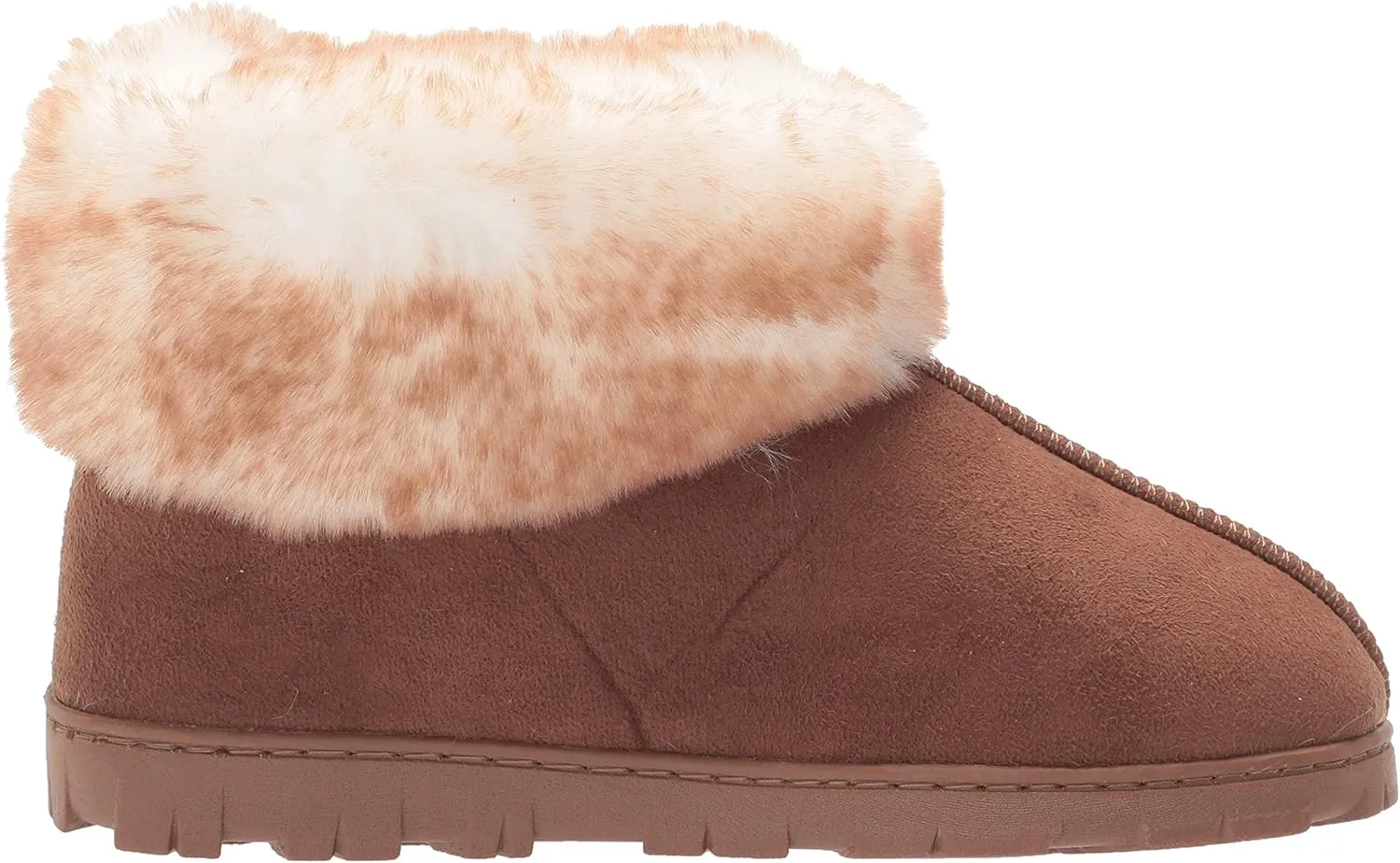 Jessica Simpson Women's and Girls Microsuede Super Soft Bootie Slippers with Indoor Outdoor Sole- Mommy & Me Set Options