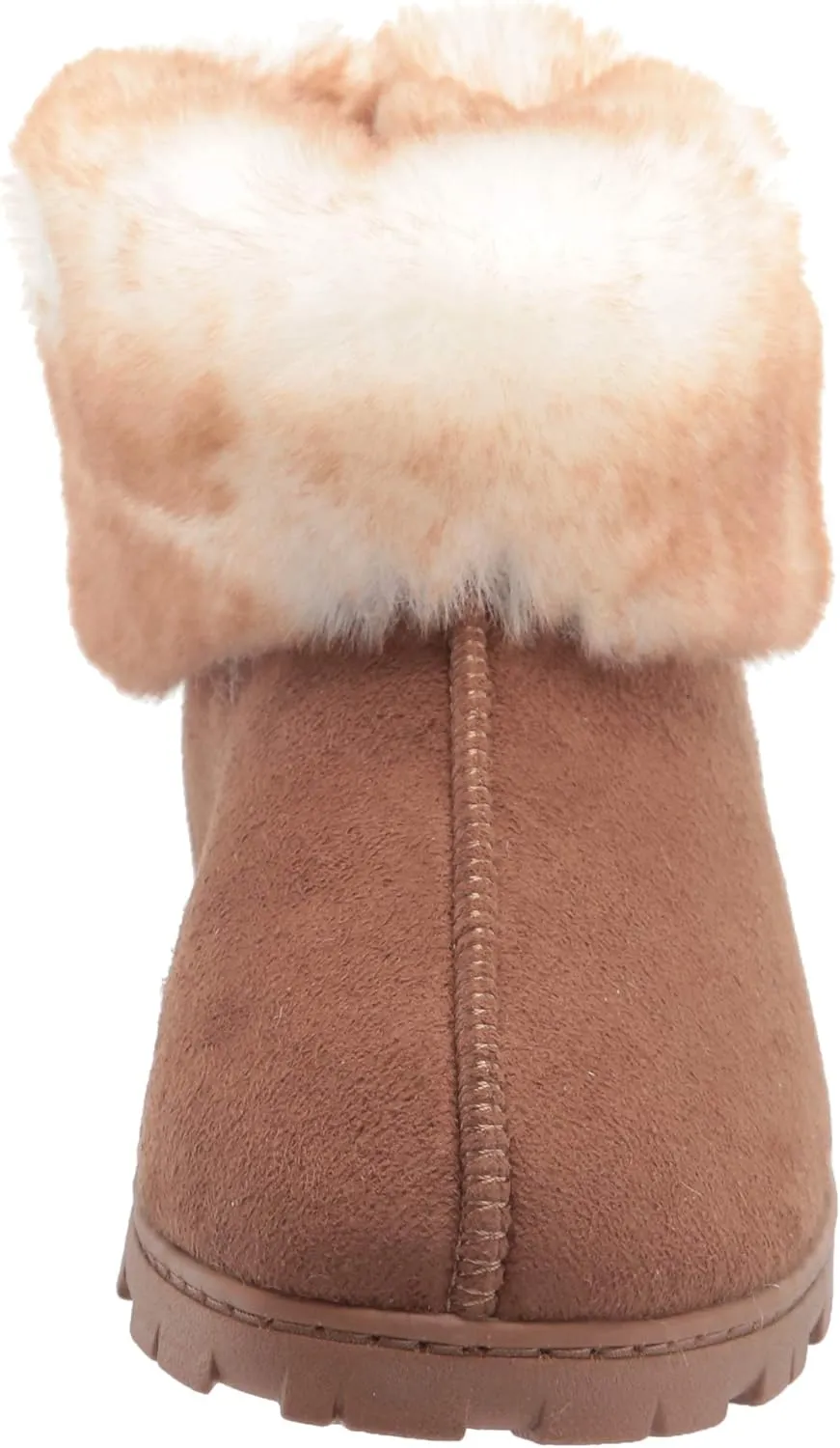 Jessica Simpson Women's and Girls Microsuede Super Soft Bootie Slippers with Indoor Outdoor Sole- Mommy & Me Set Options