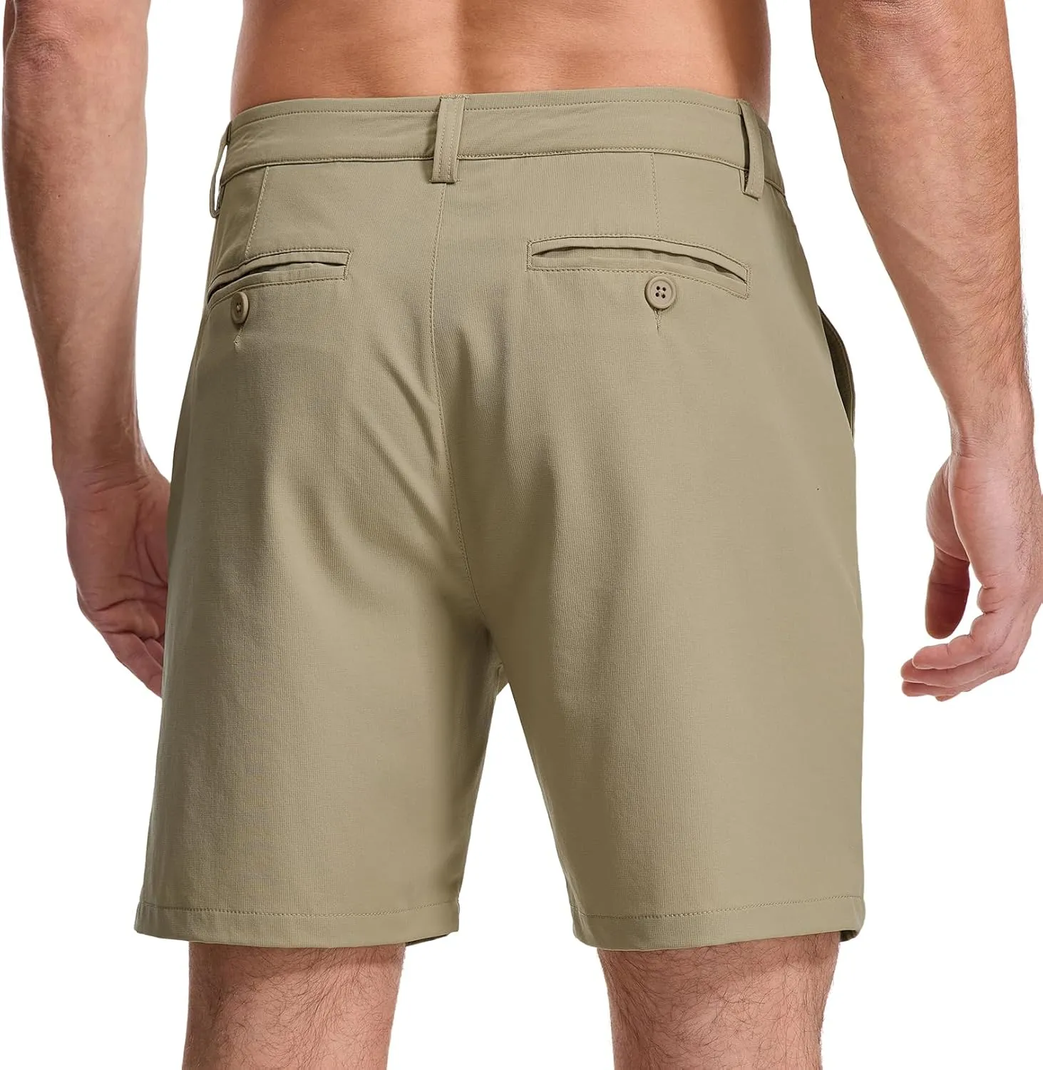 Jessie Kidden Men's Golf Shorts 7" Stretch Quick Dry Hiking Casual Lightweight Work Flat Front Dress Shorts 6 Pockets
