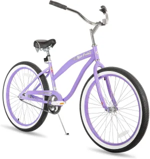 JOYSTAR 20" 24" 26" Beach Cruiser Bike for Girls, Boys, Mens and Womens, Single Speed Kids Cruiser Bikes with Coaster Brake, Multiple Colors