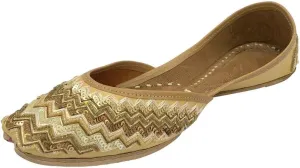 Juttis for Women's Wedding Bridal Shoes Ethnic Traditional Indian Flat Punjabi Jutti
