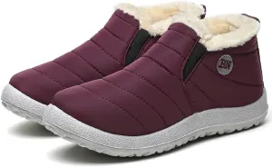 Kapley Vyral Waterproof Winter Boots, Fur Lined Outdoor Anti-slip Waterproof Comfortable Short Boot Comfortable Warm Shoes
