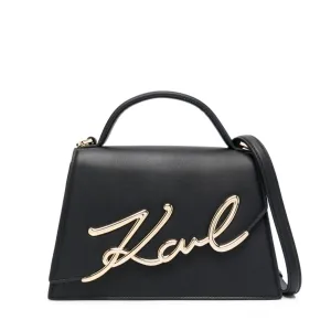 KARL LAGERFELD K/SIGNATURE BLACK CROSSBODY BAG