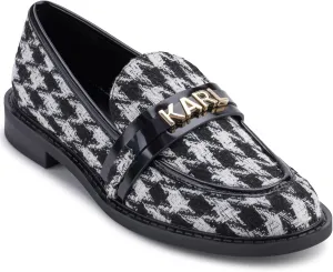 Karl Lagerfeld Paris Women's Randall Everyday Loafer, Black/White, 6.5