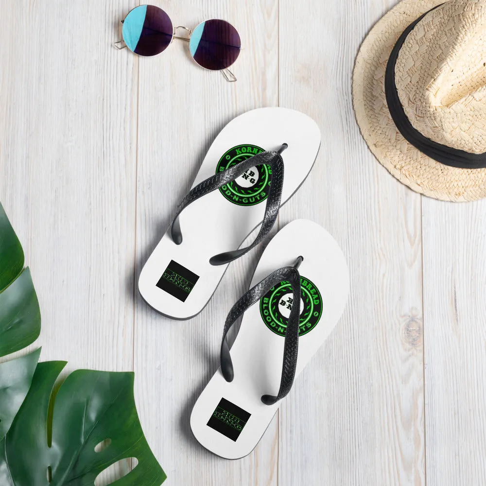 KBBNG White Badge Flip-Flops