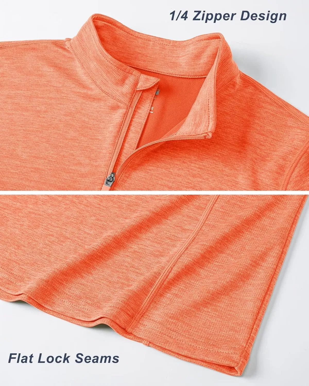 KEFITEVD Women's UPF 50  Long Sleeve Golf Shirts 1/4 Zip UV Sun Protection SPF Shirt Quick Dry Summer Tops for Hiking Running