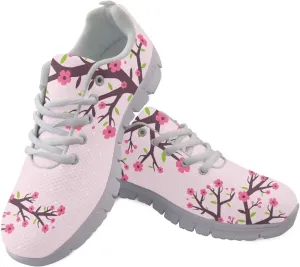 KEIAHUAN Womens Casual Fashion Flats Lightweight Running Shoes Breathable Gym Jogging Sneakers Non Slip Tennis Shoes Fashion Trendy