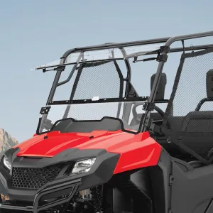 KEMIMOTO 2-IN-1 UTV Flip Up Windshield Compatible with Pioneer 700/700-4 2014- 2025, Heavy Duty Clear PC Front Windshield, Provide Open, Vented, or Fully Closed, Ventilated Windscreen Accessories