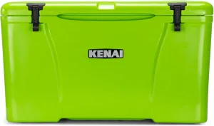 KENAI 65 Cooler | 65 qt Ice Chest Durable Rotomolded Insulated | Made in USA | Warranty for Life | for Beach Boat Camping Fishing Hunting | K65