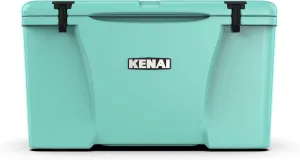 KENAI 65 Cooler | 65 qt Ice Chest Durable Rotomolded Insulated | Made in USA | Warranty for Life | for Beach Boat Camping Fishing Hunting | K65