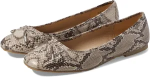 Kenneth Cole Reaction Women's Women's Elstree Ballet Flat, Natural Snake, 12