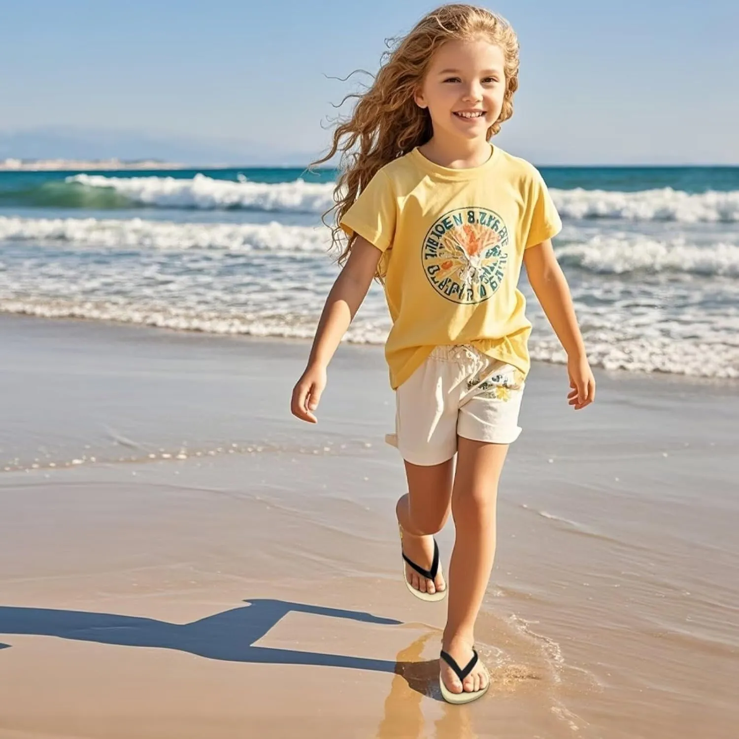 Kids Boys Horse Flip Flops Sandals Non Slip Sport Water Summer Shoes Anti Slip Beach Thong Sandals