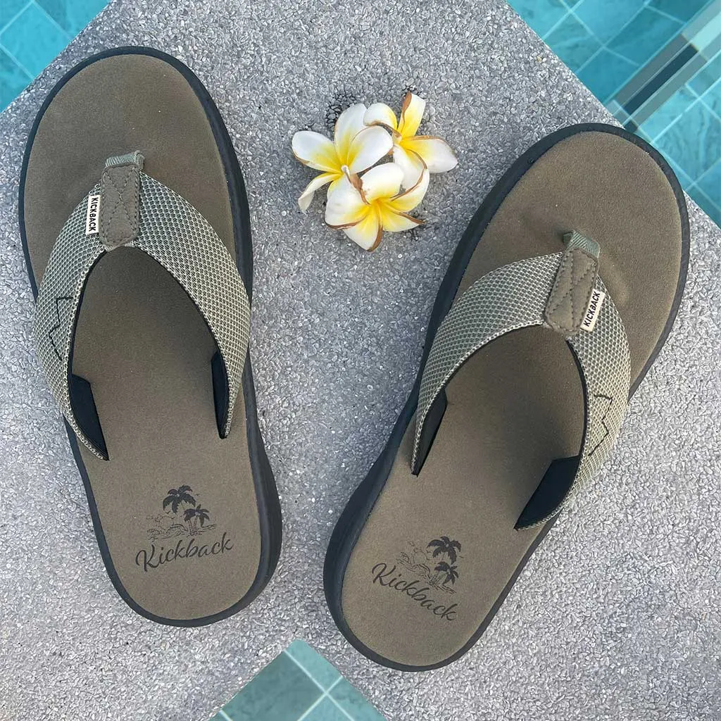 Koloa Flip Flop Khaki/Black
