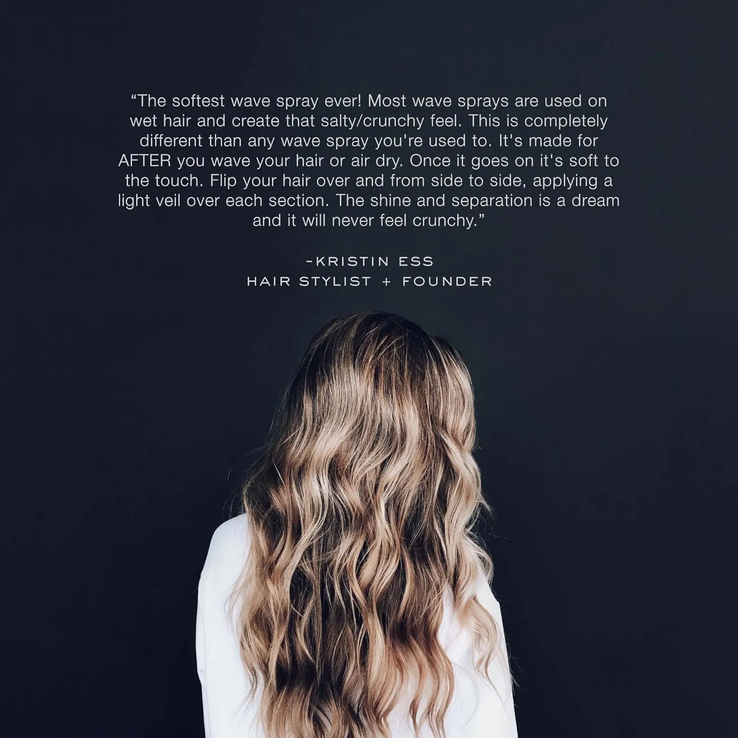 Kristin Ess Hair Soft Shine Beach Wave Hair Spray for Soft Texture   Shine, Non-Drying, Wavy Hair Styling Product, 6.7 oz (Pack of 2)