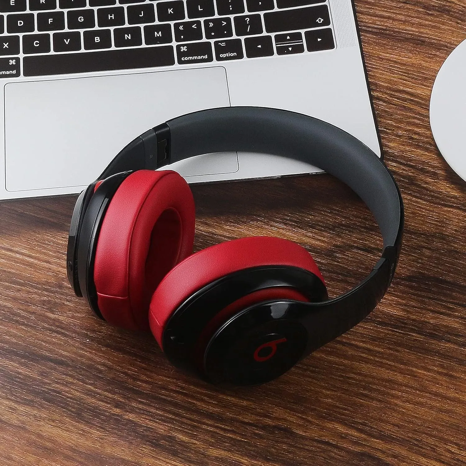 Krone Kalpasmos Beats Studio 3 Replacement Ear Pads, Ear Cushions for Beats Studio 2 & 3 (B0501, B0500) Wired & Wireless Headphone Soft Memory Foam Red