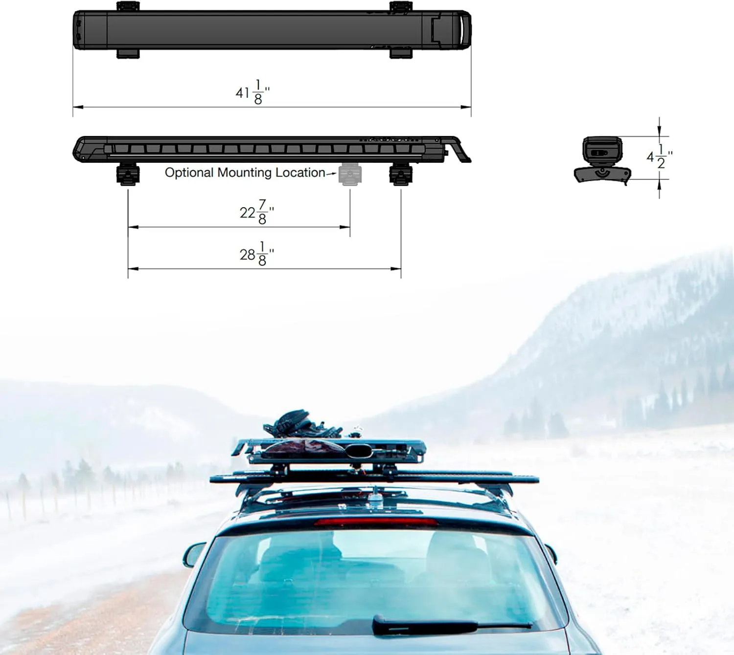KUAT Grip 6 Durable Universal Car SUV Rooftop Crossbars Mounted Winter Sports Gear Hauling Transportation Slide-Out Locking Clamshell Rack, Fits 6 Skis/4 Snowboards - Gray Metallic with Orange Anodize