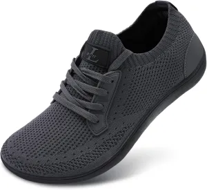 L-RUN Mens Walking Shoes Wide Toe Barefoot Shoes Minimalist Men's Casual Dress Shoes Breathable Zero Drop Fashion Sneakers