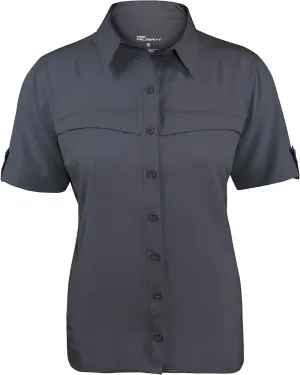 Ladies Short Sleeve Button Down Fishing Shirt