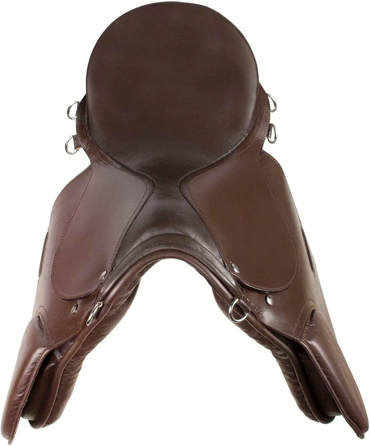 Laiba Emporium English Saddle | All Purpose Leather Riding Trail Show Horse Tack(Size-12'' Seat to 18'' Seat)