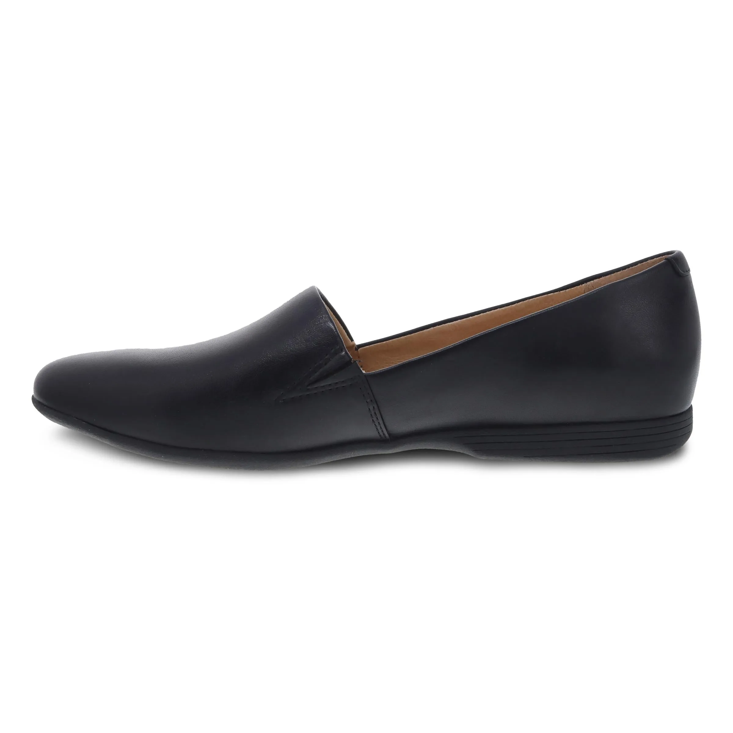 Larisa Wide Black Milled Nappa