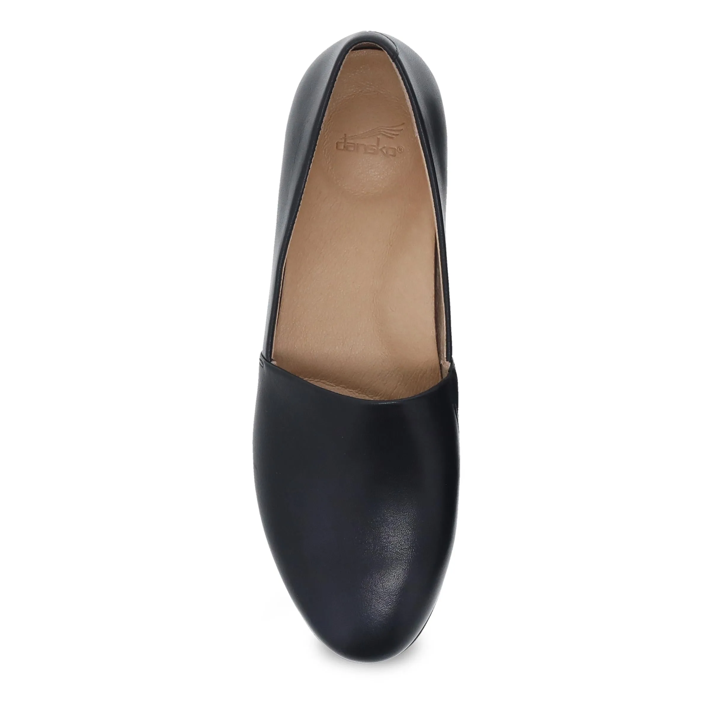 Larisa Wide Black Milled Nappa
