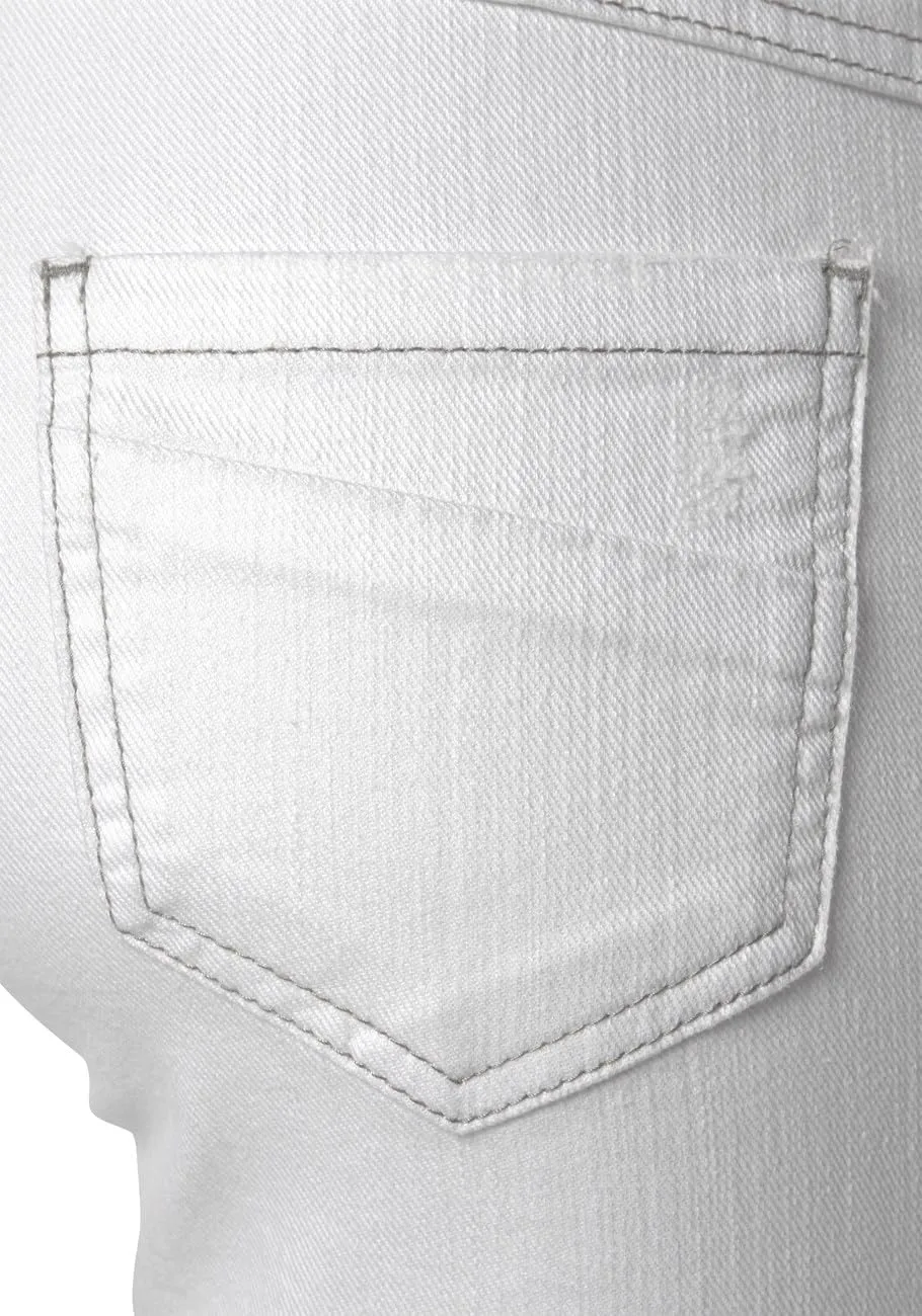 LASCANA Women's Cuffed Denim Shorts: Versatile 7-Inch Inside Leg, Roll-Up Design, 98% Cotton